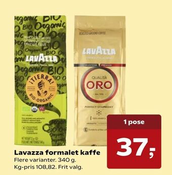 SuperBrugsen Lavazza formalet kaffe tilbud
