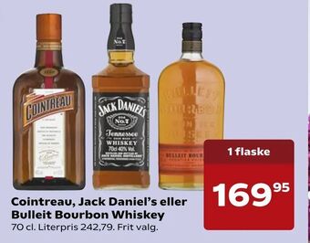 SuperBrugsen Cointreau, Jack Daniel's eller Bulleit Bourbon Whiskey tilbud