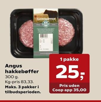 Angus hakkebøffer