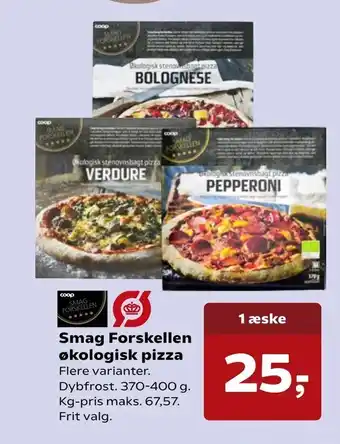 SuperBrugsen Smag Forskellen økologisk pizza tilbud