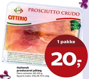 SuperBrugsen Italiensk produceret pålæg tilbud