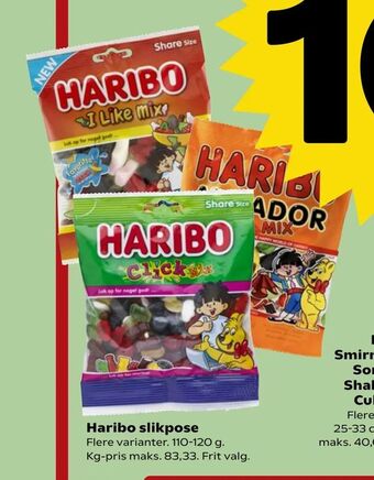 SuperBrugsen Haribo slikpose tilbud