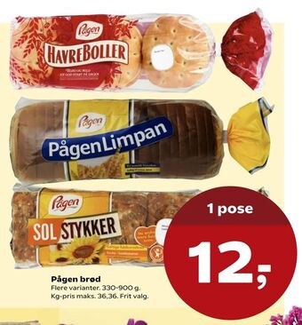 SuperBrugsen Pågen brød tilbud