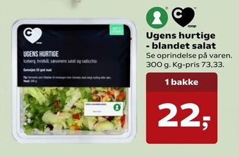 SuperBrugsen Ugens hurtige - blandet salat tilbud