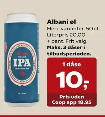 SuperBrugsen Albani øl tilbud