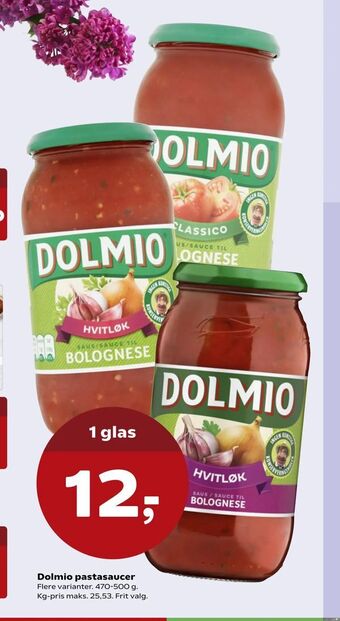 SuperBrugsen Dolmio pastasaucer tilbud
