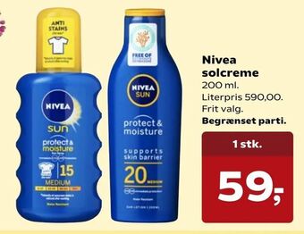 SuperBrugsen Nivea solcreme tilbud