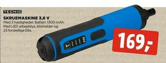 jem & fix Skruemaskine 3,6 v tilbud