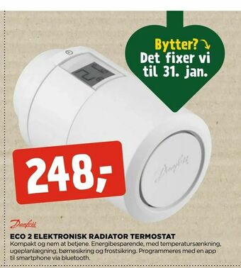 jem & fix Eco 2 elektronisk radiator termostat tilbud