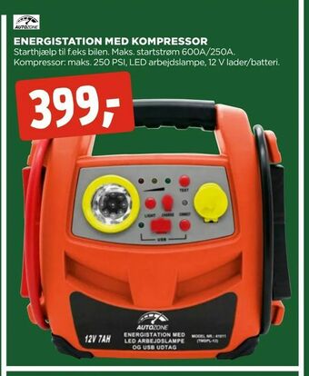 Energistation med kompressor