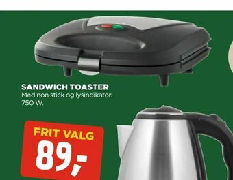 Sandwich toaster