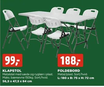 jem & fix Foldebord tilbud