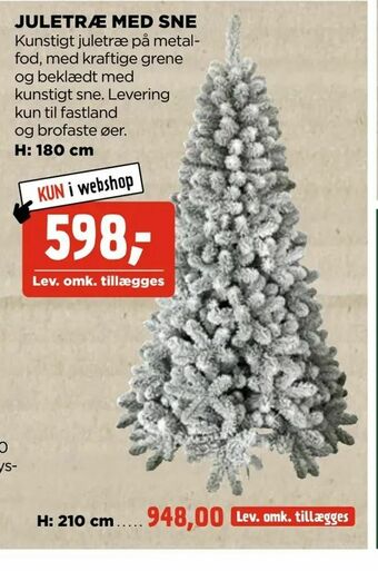 jem & fix Juletræ med sne tilbud