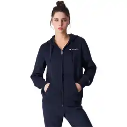 Sport 24 Champion Embroidered Small Logo Full Zip Hættetrøje Dame tilbud