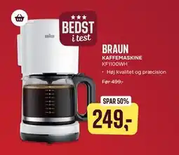 Skousen BRAUN KAFFEMASKINE tilbud