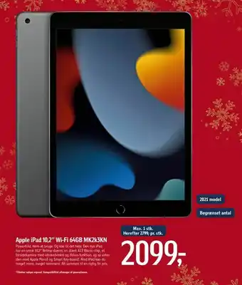 Føtex Apple iPad 10,2" Wi-Fi 64GB MK2k3KN tilbud