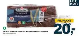 Let-Køb SCHULSTAD LEVEBRØD KERNEGROV RUGBRØD tilbud