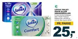 Let-Køb LOTUS TOILETPAPIR ELLER KØKKENRULLER tilbud
