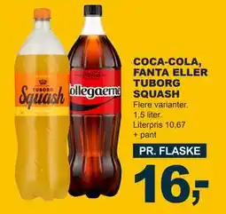 Let-Køb COCA-COLA, FANTA ELLER TUBORG SQUASH tilbud
