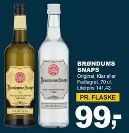 Let-Køb BRØNDUMS SNAPS tilbud