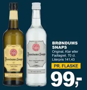 Let-Køb BRØNDUMS SNAPS tilbud