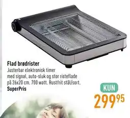 Imerco Flad brødrister tilbud