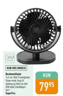 Imerco Bordventilator tilbud