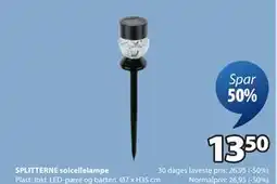 JYSK SPLITTERNE solcellelampe tilbud