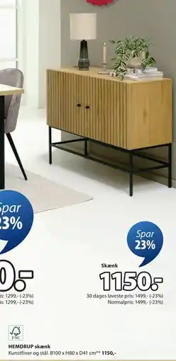 JYSK HEMDRUP skænk tilbud