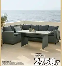 JYSK AGERMOSE bord + sofa tilbud