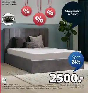 JYSK HASLEV sengeramme tilbud