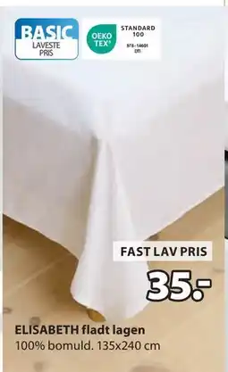 JYSK ELISABETH fladt lagen tilbud