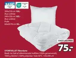 JYSK STORFJELLET fiberdyne tilbud