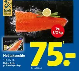Lidl Hel lakseside tilbud