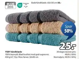 JYSK YSBY håndklæde tilbud