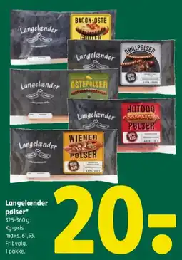 Coop 365 Langelænder pølser tilbud
