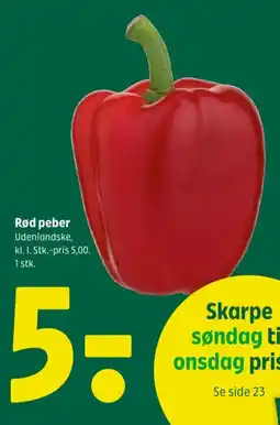 Coop 365 Rød peber tilbud