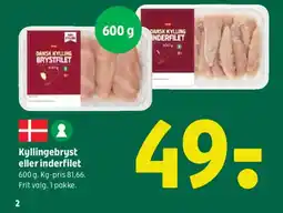 Coop 365 Kyllingebryst eller inderfilet tilbud