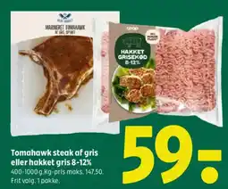Coop 365 Tomahawk steak af gris eller hakket gris 8-12% tilbud