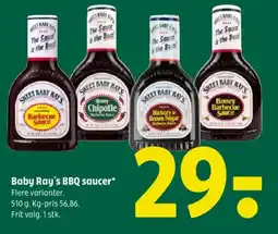 Coop 365 Baby Ray's BBQ saucer tilbud