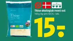 Coop 365 Thise økologisk revet ost tilbud