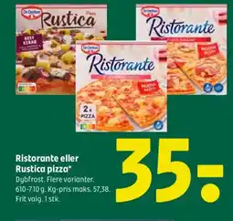 Coop 365 Ristorante eller Rustica pizza tilbud