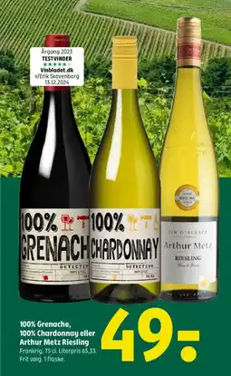 Coop 365 100% Chardonnay eller Arthur Metz Riesling tilbud