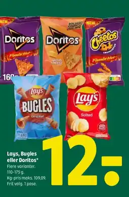Coop 365 Lays, Bugles eller Doritos tilbud