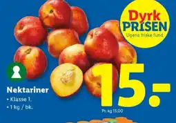 Lidl Nektariner tilbud
