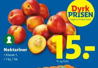 Lidl Nektariner tilbud