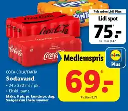 Lidl COCA-COLA/FANTA Sodavand tilbud