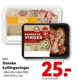 Lidl ROSE Danske kyllingevinger tilbud