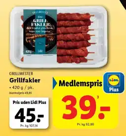 Lidl GRILLMESTER Grillfakler tilbud