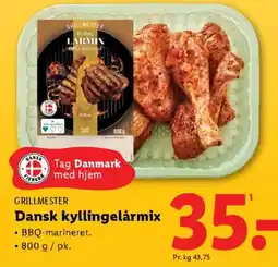 Lidl GRILLMESTER Dansk kyllingelårmix tilbud